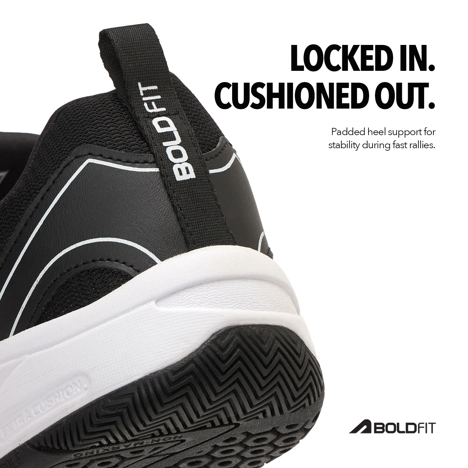Archer Badminton Shoes - Black/White - Image 6