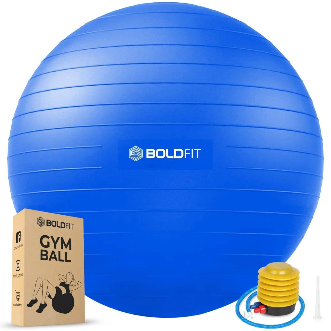 Gym Ball with Pump - 55 cm - Image 5