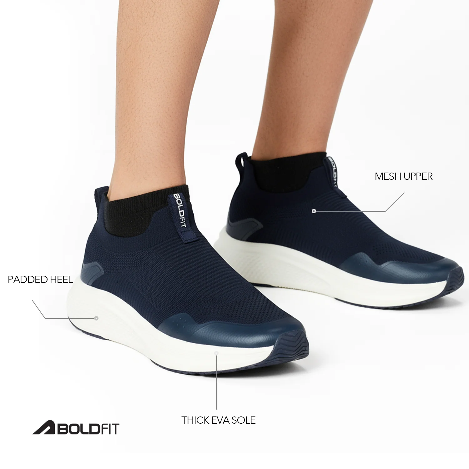 Daywalk Max Men Walking Shoes - Navy - Image 3