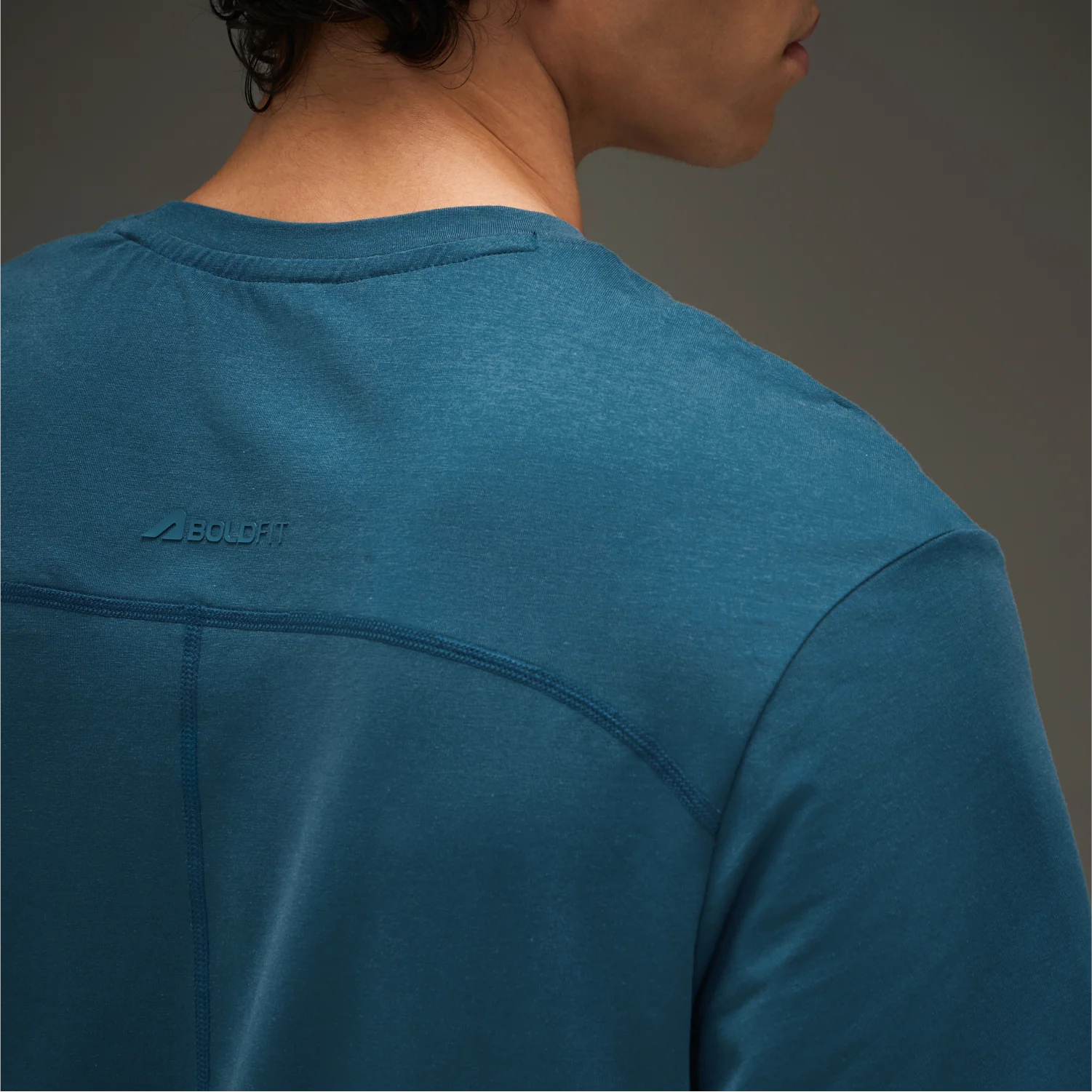 Essential Cotton T-Shirt Airforce Blue - Image 4