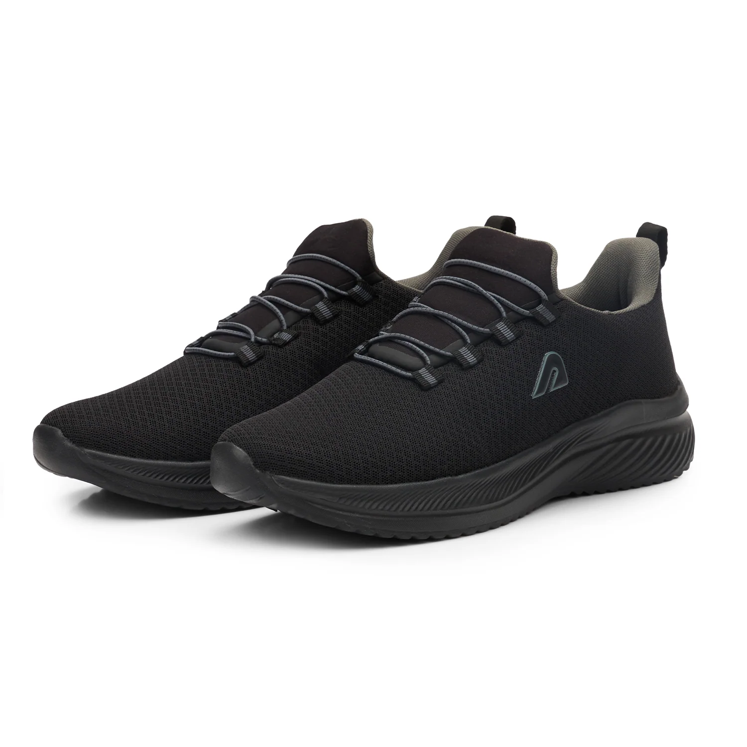 Flexcush Men Walking Shoes - Black - Image 2