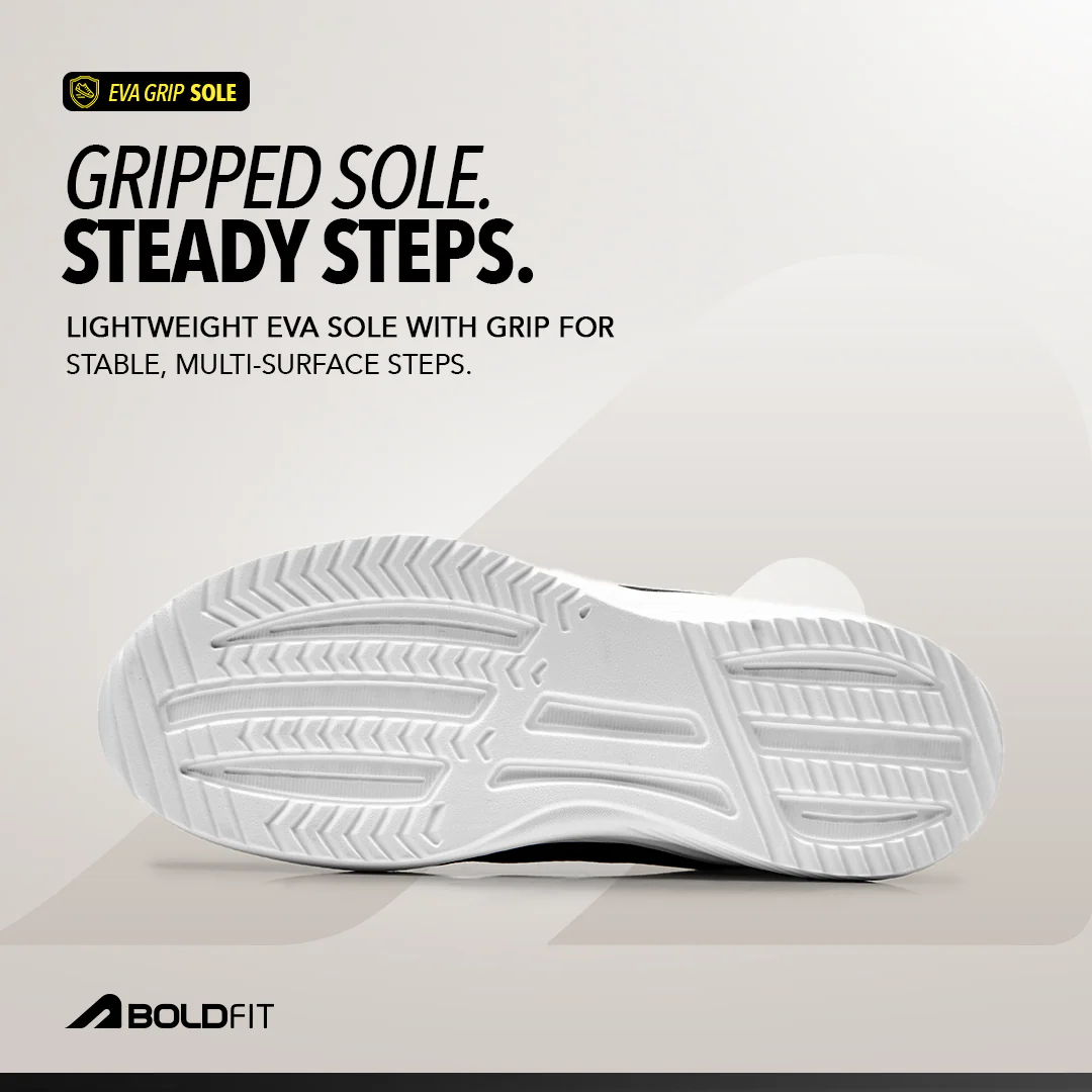 Flexcush Men Walking Shoes - Grey - Image 3