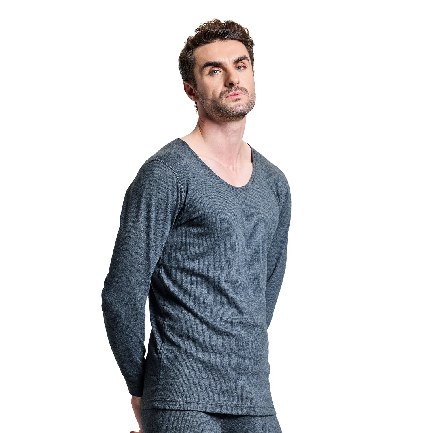 Mens ThermaCore Thermal Top - Grey - Image 4