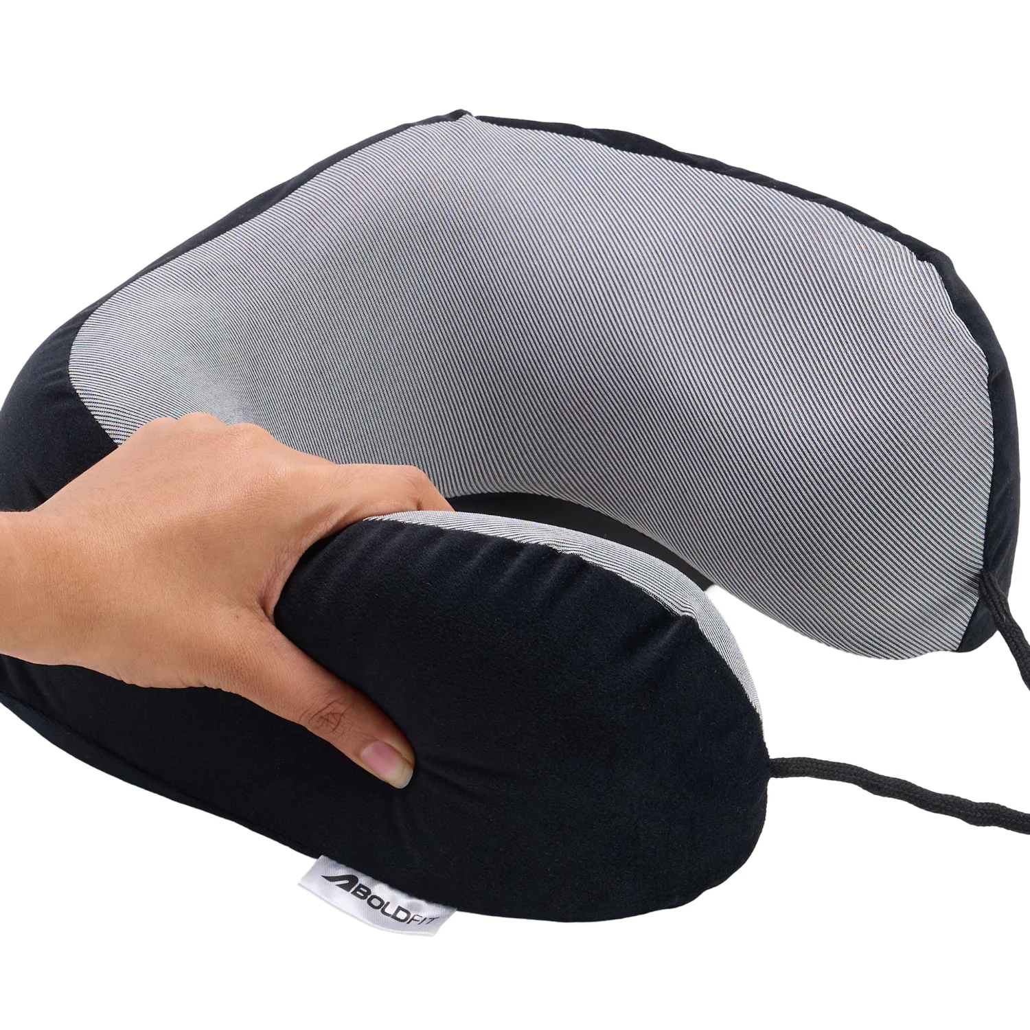 Neck Pillow for Travel - Black - Image 3