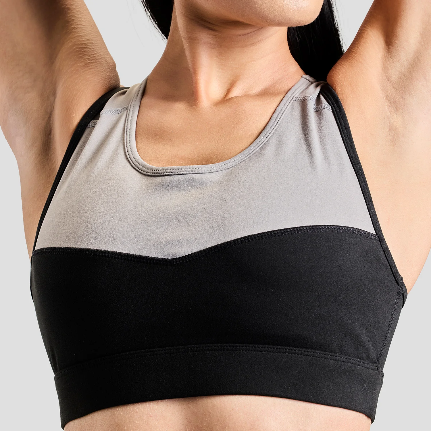 Flexform Sports Bra - Grey/Black - Image 4