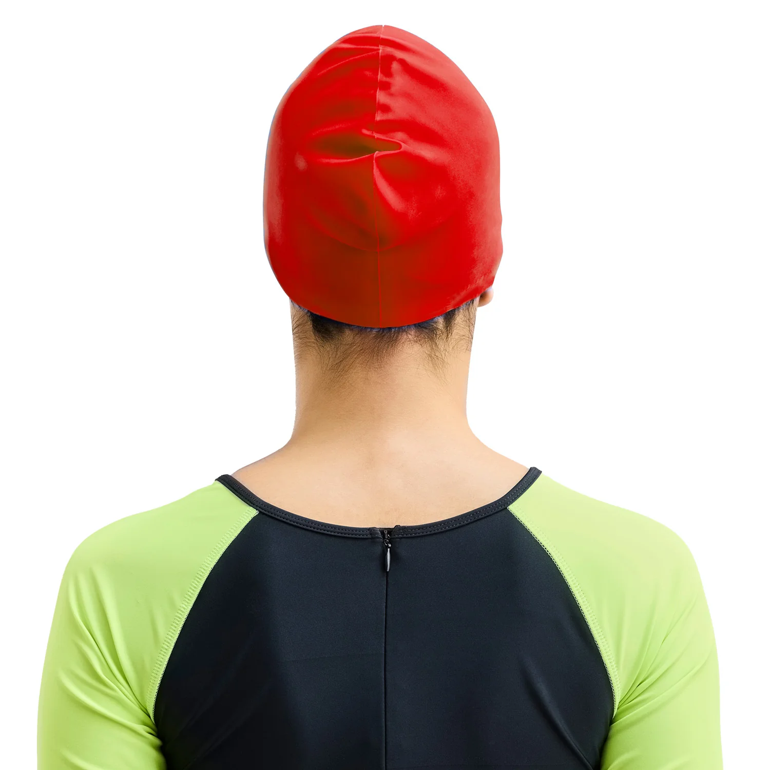 AquaFlex Swim Cap - Red - Image 5