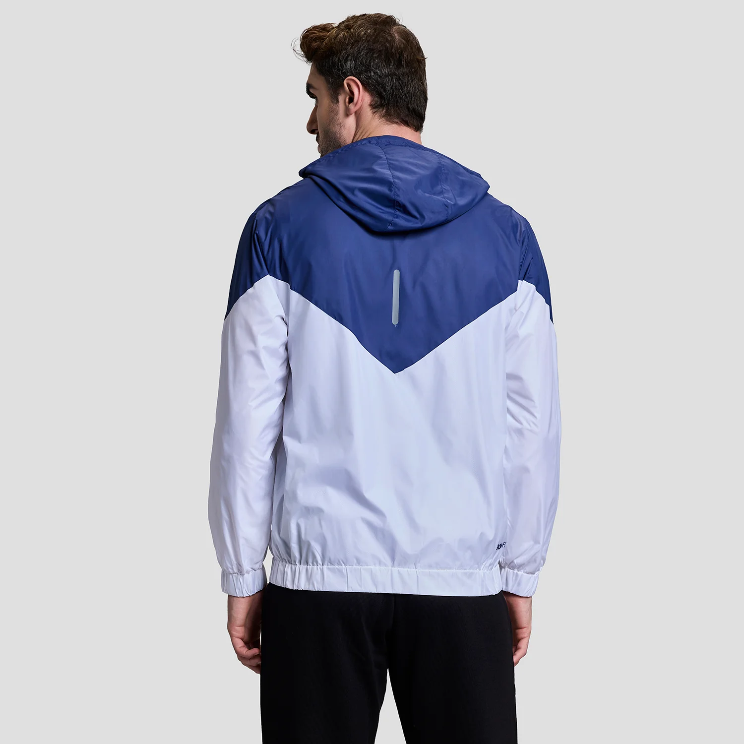 Windrush Mens Windcheater - Blue/White - Image 3