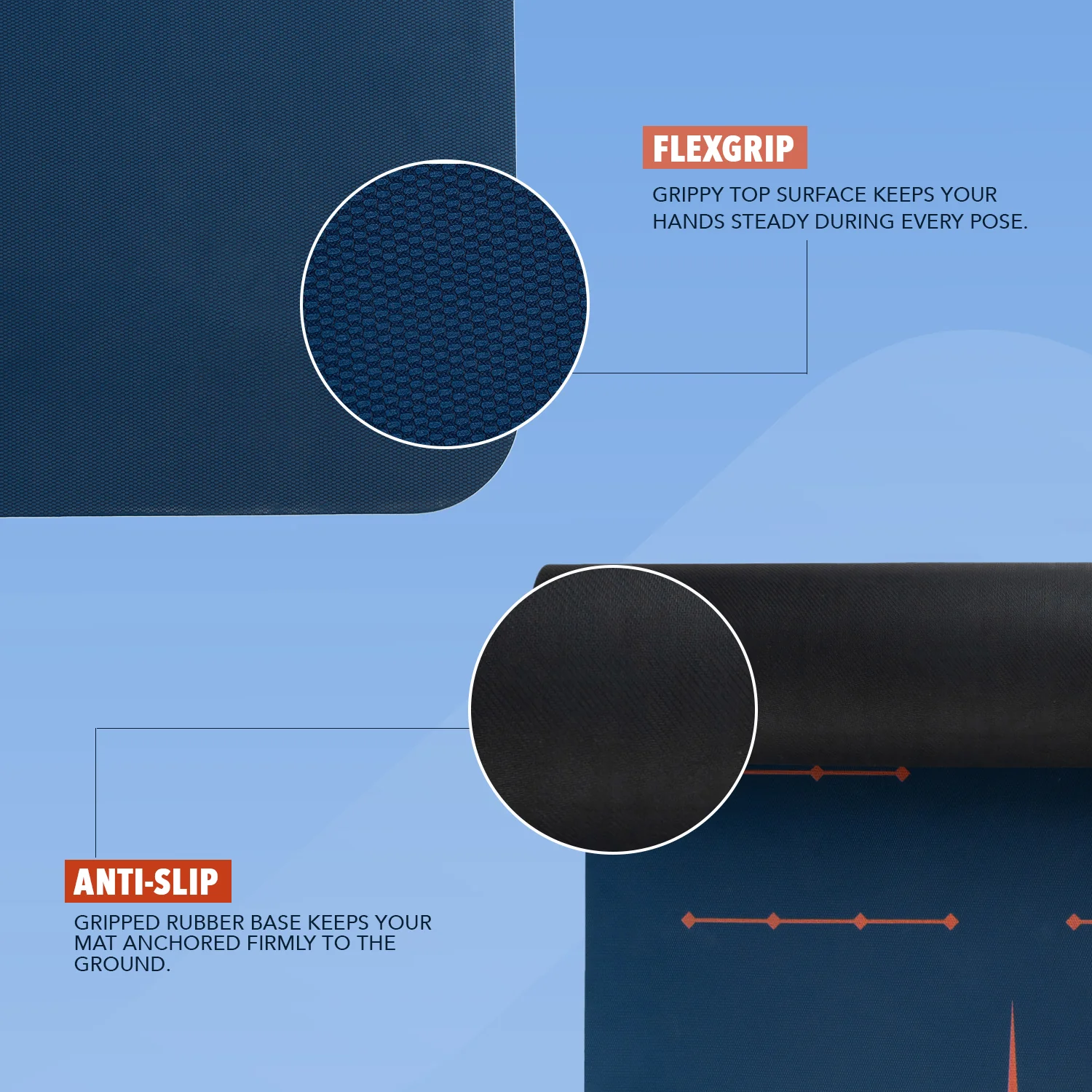 Invincible Yoga Mat - Blue - Image 4