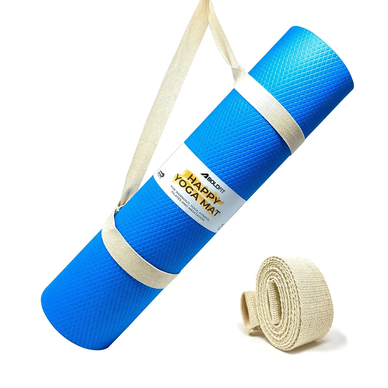 Yoga mat for Women and Men with Carry Strap - Image 3