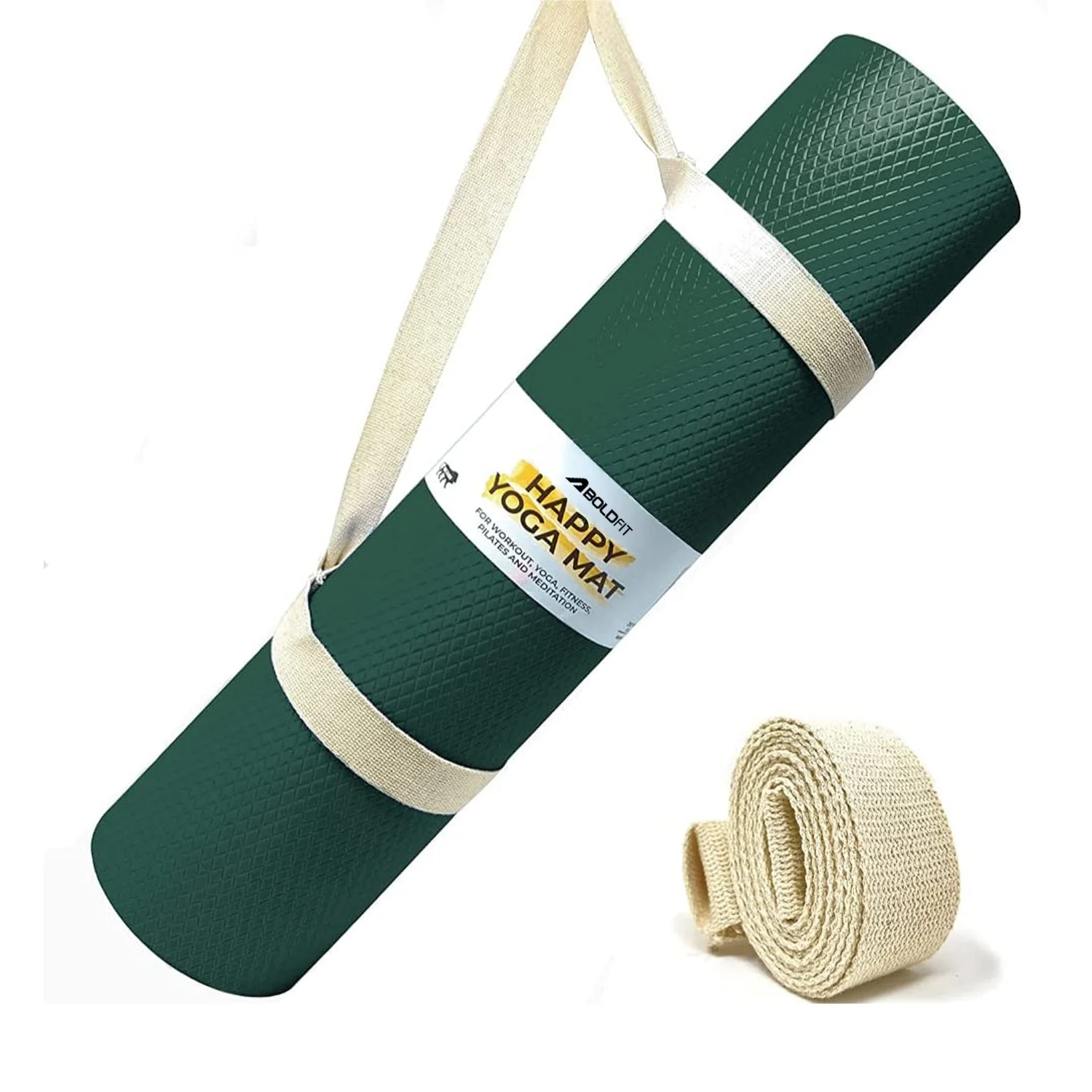 Yoga mat for Women and Men with Carry Strap - Image 7