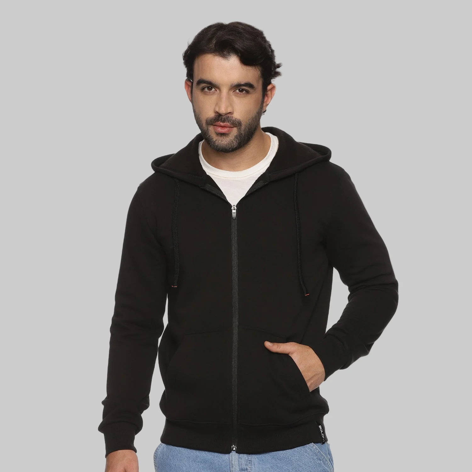Classic Mens Hoodie - Black - Image 7
