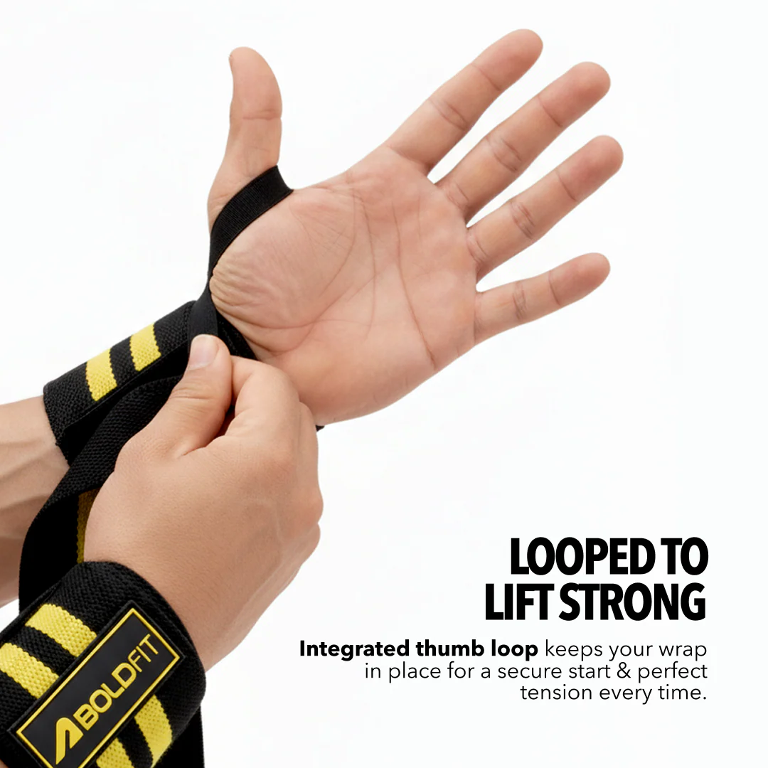 Force Grip Wrist wrap -Black - Image 4